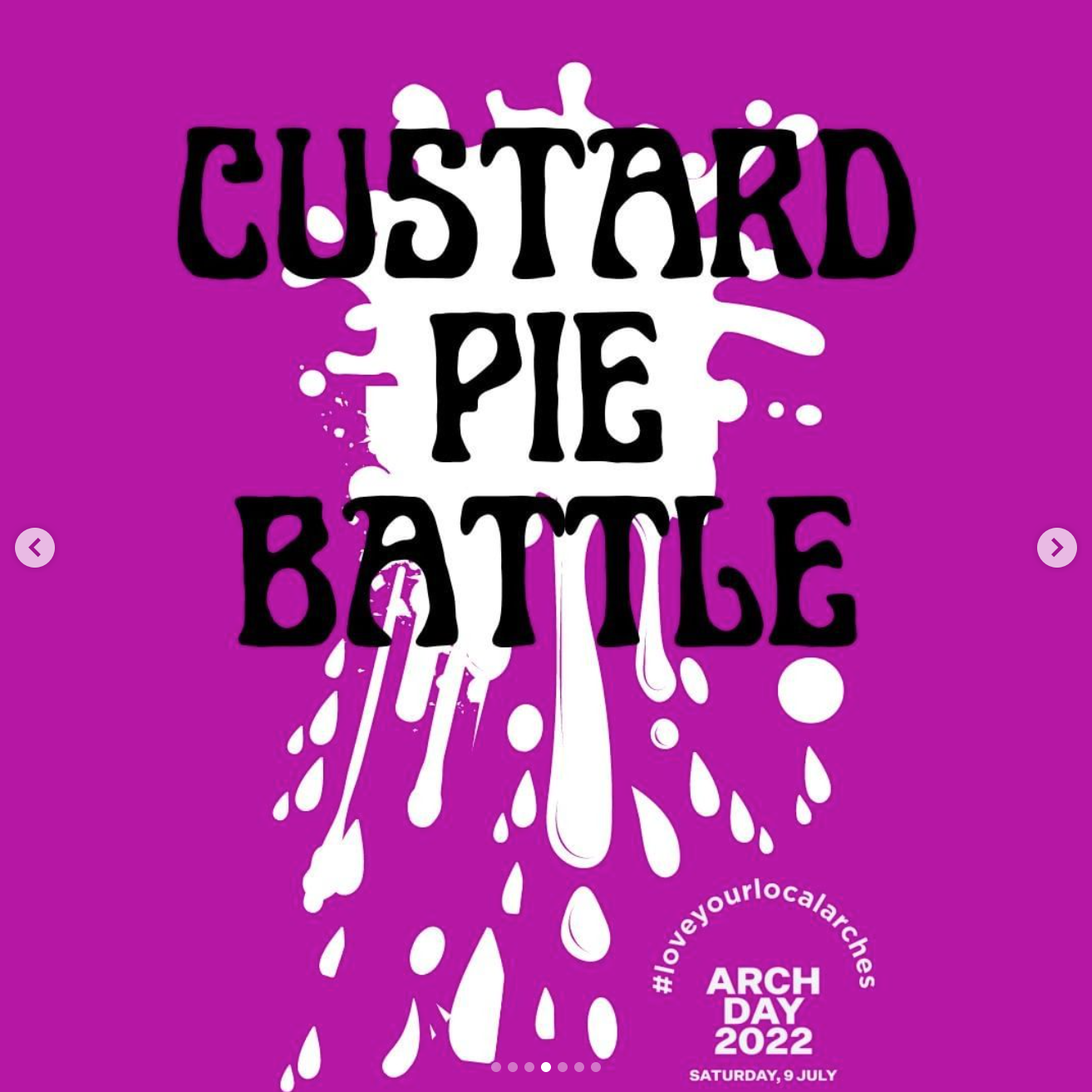Custard Pie Battle at Arch Day 2022